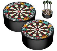 Lot de 2 supports de fléchettes, mini station de fléchettes élégante, support de rangement pour fléchettes souples et pointes en acier, accessoires pour la maison et le club, station de fléchettes peu