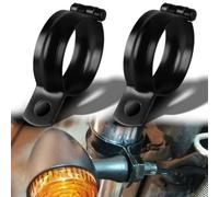 Lot de 2 supports de fourche avant de moto pour relocalisation du signal, trou de 10 mm pour tubes de 42 mm et 51 mm