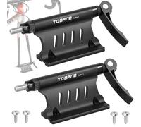 Lot de 2 Supports de Fourche Avant de Siège de Vélo - Alliage d'Aluminium, Montage à Dégagement Rapide, Porte-Roue Arrière de VTT, Porte-Vélo de Voiture