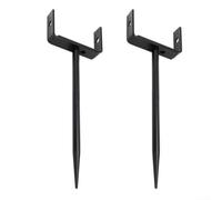 Lot de 2 supports de gouttière résistants aux intempéries