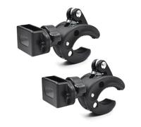 Lot de 2 supports de guidon compatibles avec Baofeng UV-5R 888S Kenwood | Collier de serrage antidérapant pour guidon de vélo et moto, compatible avec les clips de ceinture, compatible UV-82 Motorola