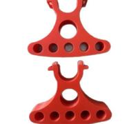 Lot de 2 supports de guidon pour réparation de vélo - Outil de maintenance portable réglable pour réparation de câble de frein de vélo et de levier de vitesse, design ergonomique et léger (orange)