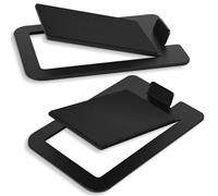 Lot de 2 supports de haut-parleur de bureau - Angle d'inclinaison de 16° - Pour haut-parleurs PC et barres de son - Charge maximale de 10 kg