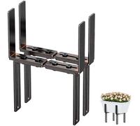 Lot de 2 supports de jardinière en forme de H - Sans perçage - Convient aux jardinières de 15 à 23 cm et aux balustrades de balcon de 1,5 à 32 cm - Support pour balustrade de balcon
