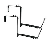 Lot de 2 supports de jardinière réglables en métal pour jardinière, pour balcon, terrasse, jardin, balcon