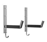 Lot de 2 supports de kayak pour montage mural 90,7 kg | Support de planche de surf pour snowboard, canoë, échelle, paddle, intérieur et extérieur, maison, abri de jardin