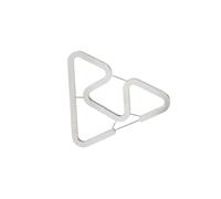 Lot de 2 supports de lampe de tente en métal à double tête en acier inoxydable pour camping, randonnée, lampes suspendues, crochets durables en acier inoxydable