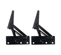 Lot de 2 supports de levage pliables à 80 degrés avec charnière à ressort pour canapé, charnières de rangement de meubles, support de levage pliable durable avec charnière à ressort