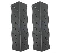 Lot de 2 supports de lit de jardin, 27,9 x 7,6 x 7,6 cm pour lit surélevé de 50,8 à 61 cm, cadre de support en métal pour construction de jardinière