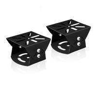 Lot de 2 supports de mât universels pour caméra de surveillance, montage en métal, support d'angle en acier inoxydable pour caméra de surveillance et caméras de vidéosurveillance en extérieur