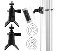 Lot de 2 supports de mât universels pour caméra Eufy Cam/Arlo/Wyze, réglable, pour caméra intérieure et extérieure, pour caméra de surveillance, noir