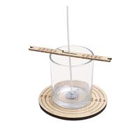Lot de 2 Supports de mèche en Bois, Barres de mèche pour la Fabrication de Bougies, Dispositif de centrage de Bougies, Accessoires de Fabrication de Bougies