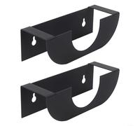 Lot de 2 supports de meuleuse d'angle pour outils de 12,7 cm, support de rangement mural en métal avec montage en trou de serrure, compatible avec polisseuse, ponceuse, clé, cutter - Organisation