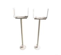 Lot de 2 supports de montage au sol réglables pour radiateurs à colonne, plage de hauteur de 41 à 46 cm, support en acier pour éviter l'affaissement et l'inclinaison du radiateur
