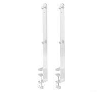 Lot de 2 supports de montage de bureau pour la compatibilité du panneau perforé et le serrage offrant des solutions pratiques pour la personnalisation de l'espace de travail