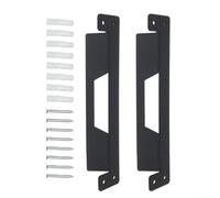 Lot de 2 supports de montage en métal noir pour système de rangement ToughBuilt pour système de rangement Stacktech, boîte à outils, établi mural, kit de support en fer robuste avec vis pour atelier