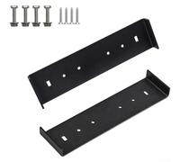 Lot de 2 supports de montage pour boîte aux lettres en métal robuste avec vis pour un support extérieur fiable et stable résistant aux intempéries