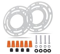 Lot de 2 supports de montage pour plafonniers et suspensions avec vis et écrous de câblage - S'adapte à la plupart des luminaires de 10,2 cm de diamètre