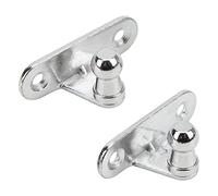 Lot de 2 supports de montage pour vérin à gaz, support de montage pour amortisseur à gaz, 10 mm, goujon à bille en métal universel multi-ajustement pour coffre de moteur