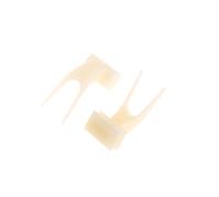 Lot de 2 supports de nourriture pour oiseaux pour perroquet, fruits, légumes, brochettes, fourchettes en résine, outil d'alimentation pour garder la cage propre