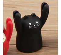 Lot de 2 supports de numéro de table en résine en forme d'animal mignon qui soulève la main - Décoration de bureau, cartes de visite, photo
