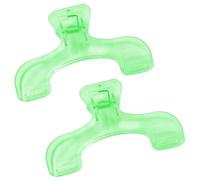 Lot de 2 supports de page pour la lecture, supports de pinces à livres portables multifonctionnels, accessoires de lecture de livres transparents pratiques, supports de page de livre pour la maison