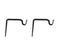 Lot de 2 supports de panier à suspendre en métal à installation rapide pour plantes d'intérieur Lanterne Mangeoire à oiseaux