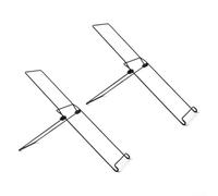 Lot de 2 supports de panneau solaire réglables pliables pour différents modèles de modules solaires avec construction robuste