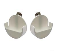 Lot de 2 supports de pare-soleil pour Ooono Co Driver ABS (blanc) | Lot de 2, montage facile sans outils, convient pour pilote ooono co, accès sûr pendant la conduite