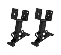 Lot de 2 supports de pergola réglables et robustes avec selle de toit offrant une capacité de rotation à 180 degrés pour une stabilité de poutre de terrasse et une installation sûre