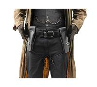 Lot de 2 supports de pistolet en cuir synthétique pour adulte - Accessoire parfait pour déguisement de cowboy de l'Ouest de l'Ouest - Police secrète - Livre de film - Taille standard - 102 cm