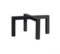 Lot de 2 supports de plantes en fer robuste de 30,5 cm, noir (1 pièce de