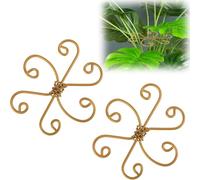 Lot de 2 supports de plantes en métal - Support pour plantes grimpantes et tuteurs pour monstera, alocasia, tomates, hortensias - Support stable pour plantes (support pour plantes, support pour