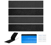 Lot de 2 supports de plaque d'immatriculation sans cadre, fixation Velcro pour voiture, kit de plaque d'immatriculation autocollant, résistant aux intempéries, sans cadre pour plaque d'immatriculation