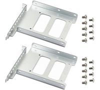 Lot de 2 Supports de Plateau de Disque Dur de 2,5" à 3,5" pour PCI SSD HDD en métal