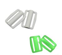 Lot de 2 supports de poids de plongée avec plaque arrière lumineuse conçus pour une sangle de 5 cm, accessoire de ceinture de poids sous-marine sécurisé et fiable (vert lumineux)