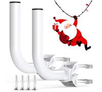 Lot de 2 supports de pont universels sans fil, ULNA et montage mural pour point d'accès extérieur point à point AP pont client CPE, support de poteau de montage d'antenne (lot de 2)