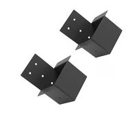 Lot de 2 supports de poteau pour pergola - 10,2 x 10,2 cm - Connecteurs pour porche et jardinage
