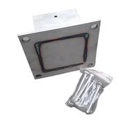 Lot de 2 Supports de poteaux de clôture en Bois - Ancrage en Acier Inoxydable for poteaux en béton, idéal for Les balustrades de terrasse, Les clôtures en Vinyle et Les boîtes aux Lettres.(60x60mm)