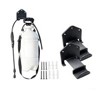 Lot de 2 supports de pulvérisateur en métal et support de souffleur à dos pour montage mural fiable pour le stockage de matériel de jardin