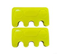 Lot de 2 supports de queue de billard, pêche et golf, avec adhérence ferme et design antidérapant pour un montage stable sur table sans pinces ni perçage (jaune)