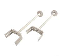 Lot de 2 supports de radiateur à colonne avec hauteur réglable de 41 à 46 cm, supports de montage au sol en acier pour un positionnement sécurisé du radiateur
