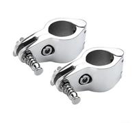 Lot de 2 supports de rail de bateau à charnière pour Bimini en acier inoxydable 316 poli pour utilisation marine et yacht (38 mm)