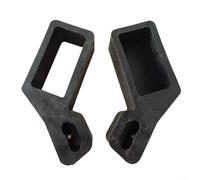 Lot de 2 supports de rallonge en nylon robuste pour boîte à outils, 15,2 m, organiseur de câbles pour un rangement sans tracas et un entretien soigné de l'espace de travail (noir B)
