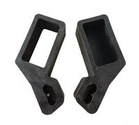Lot de 2 supports de rallonge pour boîte à outils, support de rangement de câbles en nylon robuste pour cordons de 15,2 m, noir ou rouge (noir B)