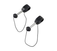 Lot de 2 supports de rames renforcés en métal Noir 11 cm