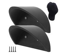 Lot de 2 supports de rangement muraux pour chapeau de cowboy | Support de rangement mural | Crochet en bois pour l'organisation | Pour penderie, chambre à coucher, bureau, vestiaire, entrée, salon