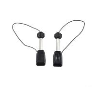 Lot de 2 supports de sangle de kayak en plastique et métal avec rotation à 360 degrés et capuchon de fermeture pour bateaux gonflables, canoës, flûtes pour fixer la tige de pagaie