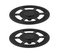 Lot de 2 supports de serpillère noirs pour Ecovacs pour Deebot X2 pour Omni X2 pour aspirateur robot Combo Pièce de rechange Accessoires en plastique durable Montage facile