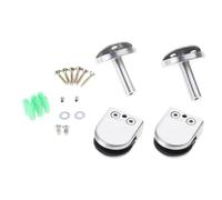 Lot de 2 supports de serrage en acier inoxydable pour balustrades sans cadre de piscine, clôture, panneau de verre